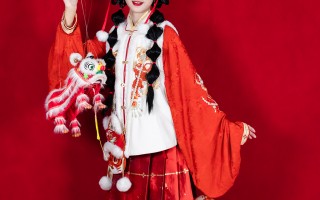 旗袍遇汉服穿搭图片，旗袍配汉服